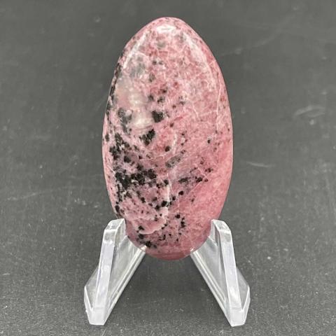 Rhodonite with Manganese Dendrites Oval