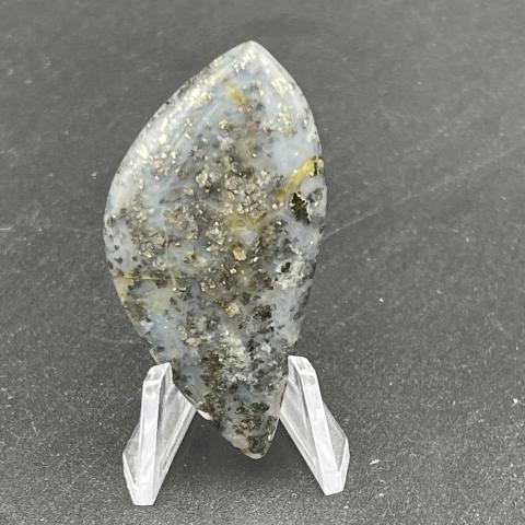 Marcasite Skewed Navette